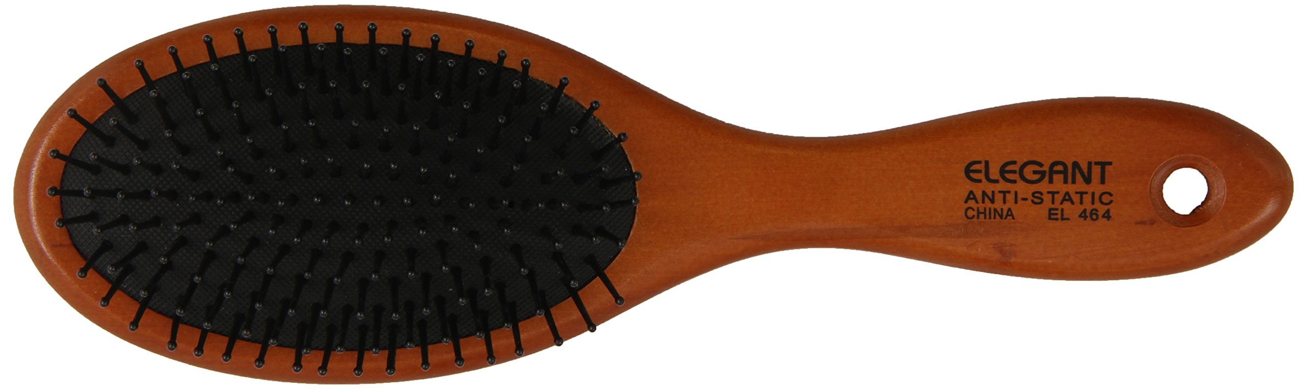 Elegant Brushes Anti-Static Oval Cushion Pin Brush, Brown, Large