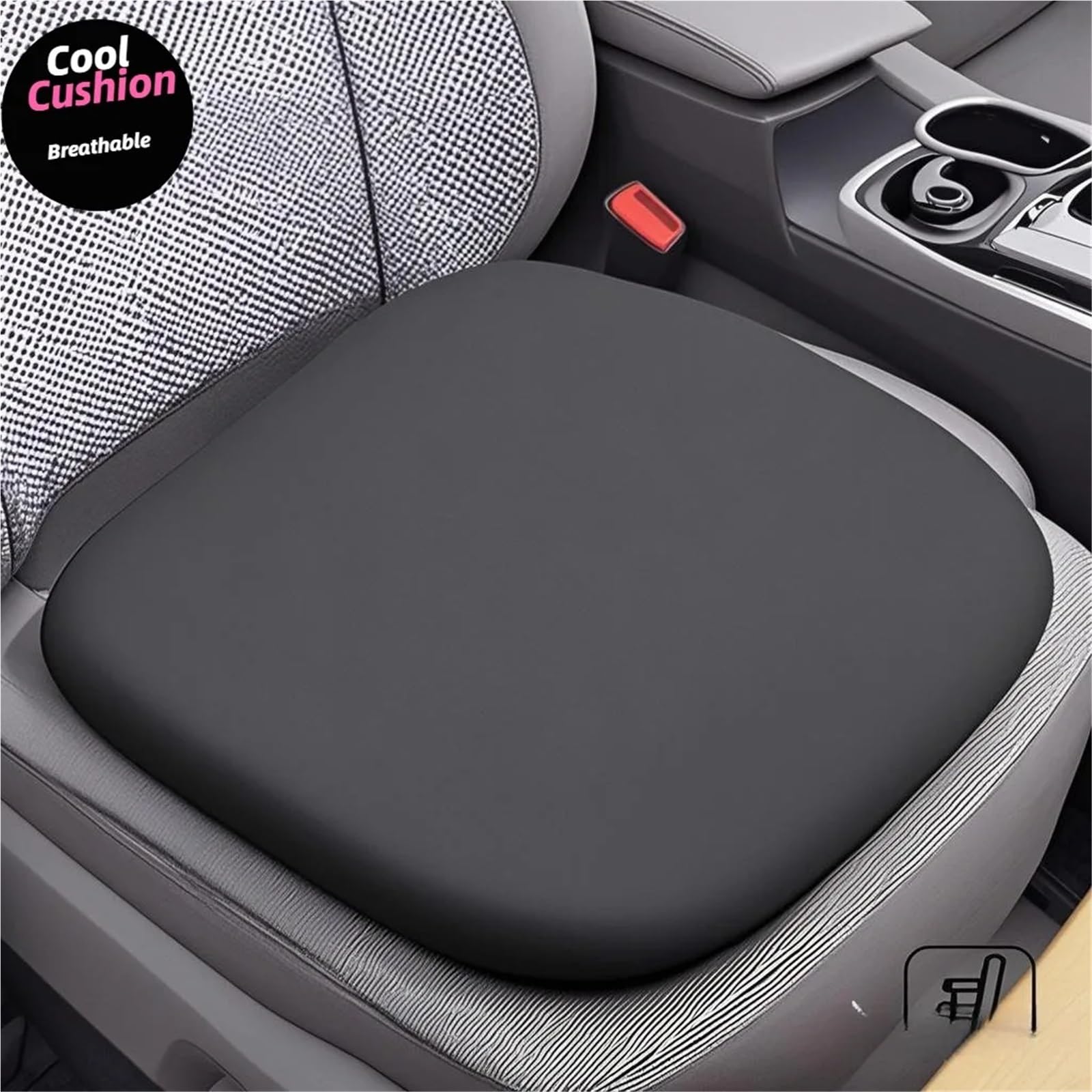 Cojin Silla Oficina Los cojines de espuma viscoelástica for asiento coche con soporte lumbar son adecuados for la oficina y proporcionan un ambiente fresco transpirable Para la oficina(Blue,40x40cm)