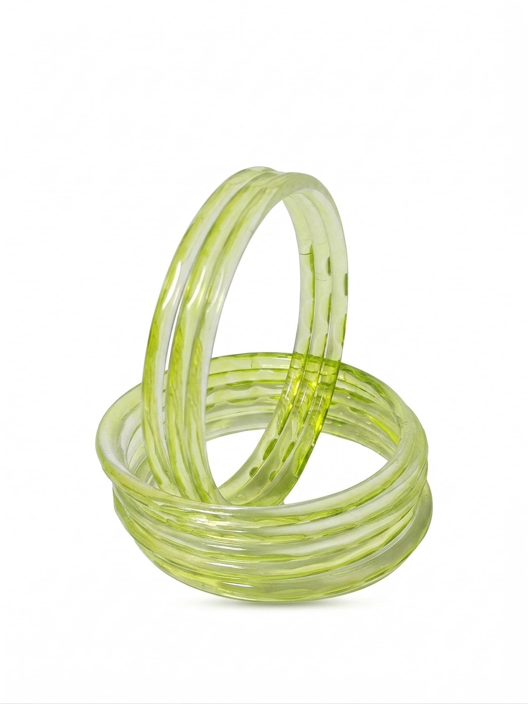 Trending Jelly Glossy Bangles Set of 8 for Women & Girls | Viral Transparent Stackable Fashion | Korean Style-image-43