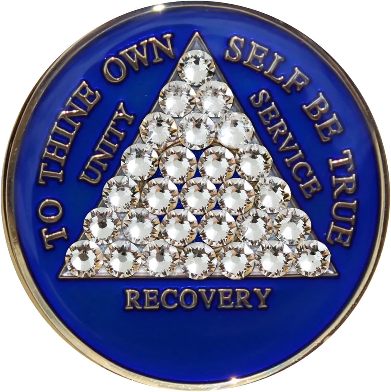 Alcoholics Anonymous Blue Timeless Recovery Chip