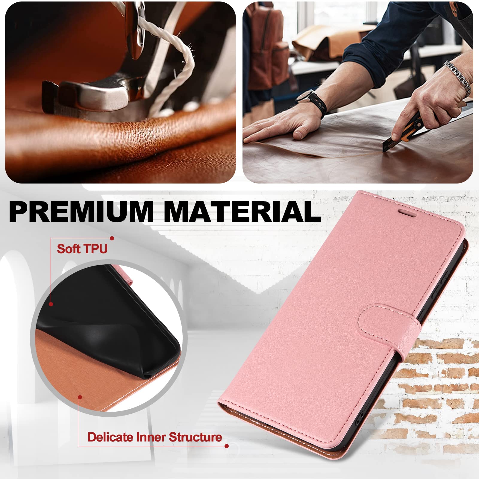 KKEIKO Cover per Xiaomi Mi Note 10 Lite, Antiurto Custodia in PU Pelle con Slot per Porta Carte, Magnetico Protettiva Cover per Xiaomi Mi Note 10 Lite, Verde