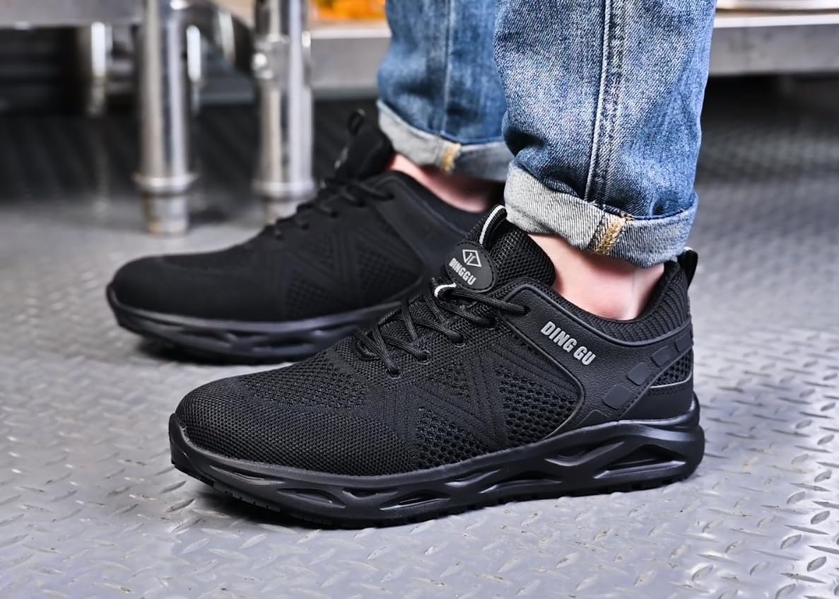 Mens Non Slip Work Shoes Comfortable Slip Resistant Walking Sneakers Kitchen Restaurant Chef Work Shoes for Men Zapatos De Trabajo para Hombres - Image 2