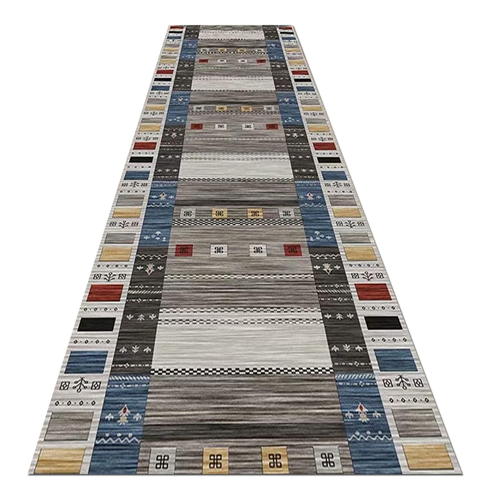 YJRBZ Modern Carpet Runners for Hallway, 1m 2m 3m 4m 5m 6m Runner Rug Hall Entryway Aisle Corridor Long Carpet, Non-Slip/Washable/Cuttable (Size : 60×450cm/2ft×14.8ft)