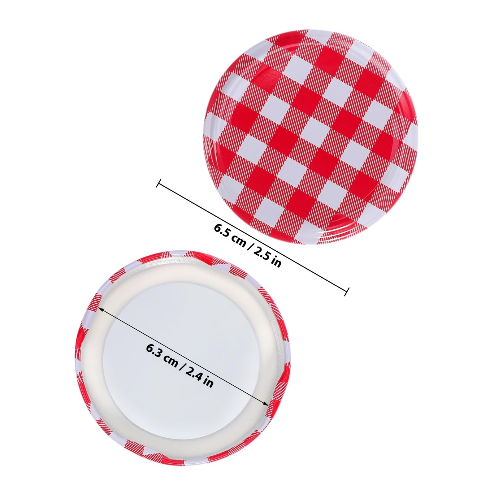 ARTIBETTER Coperchi Bormioli 70Mm Offerta 40 Pezzi Tappi Barattoli Ermetici in Ferro Vite Completa per Conservazione Conservata in Frigorifero e Barattoli Marmellata