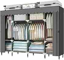 ワードローブ Amazon｜ワードローブ 組み立て不要 カバー付き 大容量