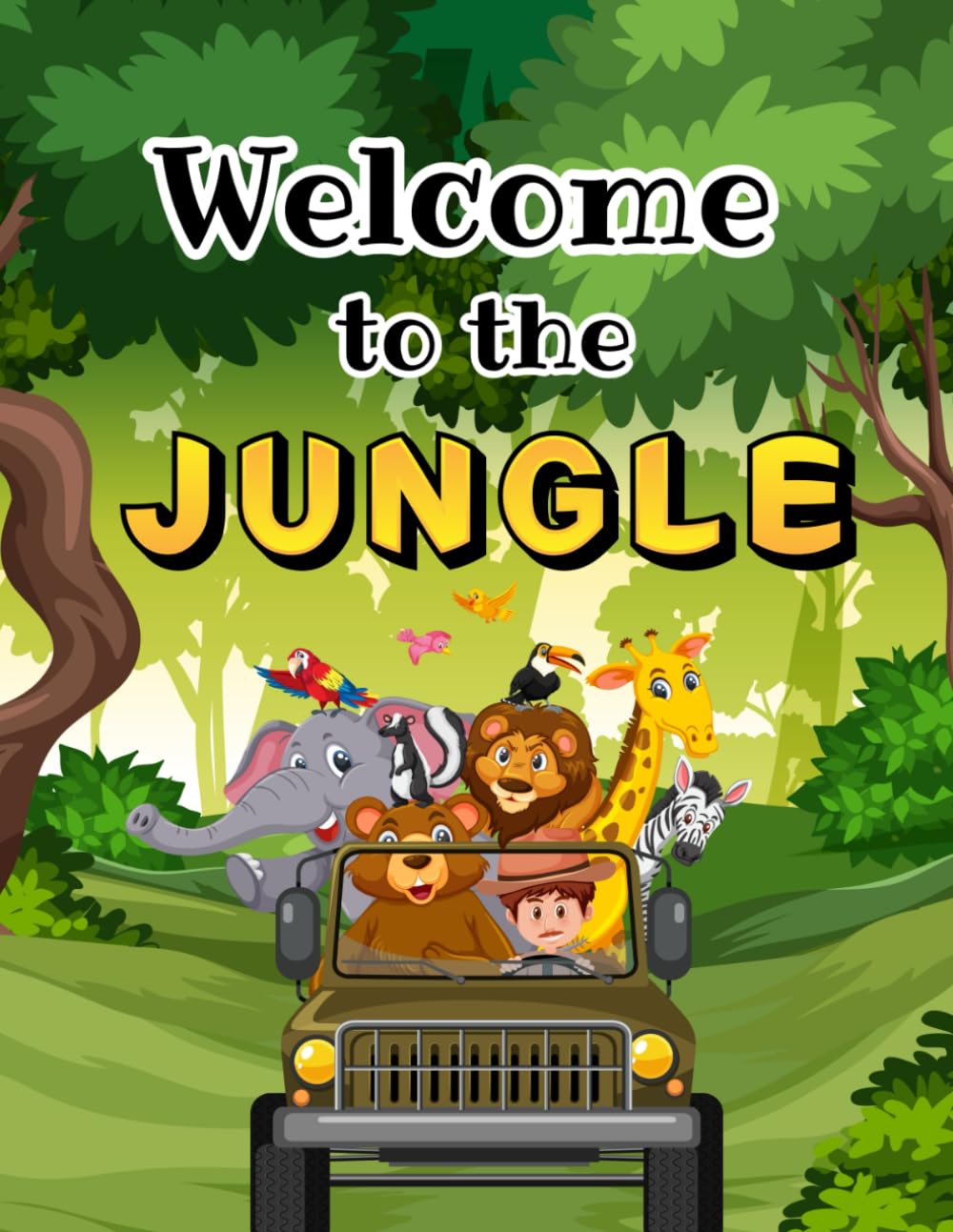 “Jungle Friends Adventure: Read, Learn & Color for Kids”