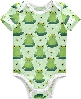 Unisex Baby Short Sleeve Bodysuits Boy Girl Cotton Newborn Outfit Clothes 0-24 Months