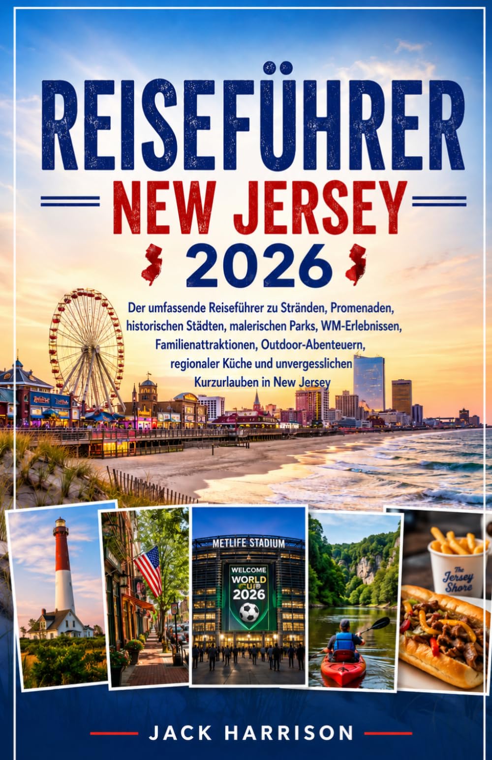 Reiseführer New Jersey 2026: Der umfassende Reiseführer zu Stränden, Promenaden, historischen Städten, malerischen Parks, WM-Erlebnissen, ... unvergesslichen Kurzurlauben in New Jersey