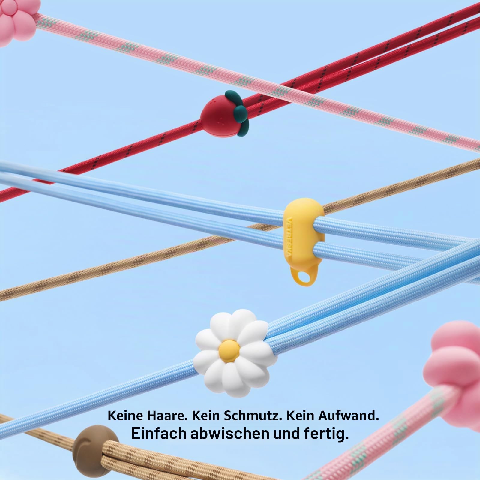 VETRESKA Freihand-Hundeleine, 1,5 m, verstellbare Seilleine für kleine, mittelgroße Hunde, multifunktionale Leine zum Spazierengehen, kein Ziehen, mit Beutelspender, 2-in-1-Spaziergang-Set (Daisy)