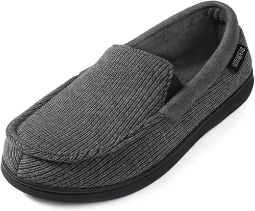 ULTRAIDEAS Pantuflas Carver para hombre, mocasín, zapatos de casa con espuma viscoelástica