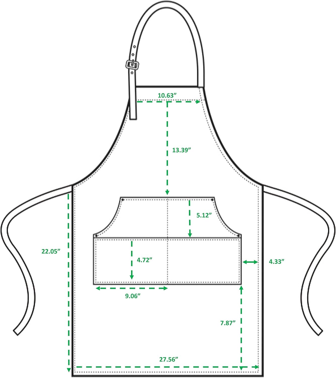 Personalized Apron for Men & Women — Custom Denim Bartender Apron with Pockets — Customized Bartending Gifts