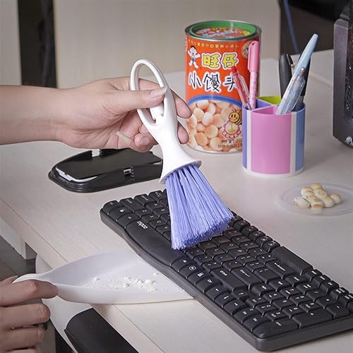 Miniatura 6 de ARWANG Brooms, Car Clean Brush Mini Broom Dustpan Set for Vent Slit Brush Dusting Blind Keyboard Cleaning