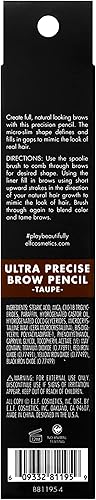 Miniatura 5 de e.l.f., Lápiz de cejas ultra preciso, cremoso, microdelgado, preciso, define, crea cejas completas de aspecto natural, doma y peina el cabello de