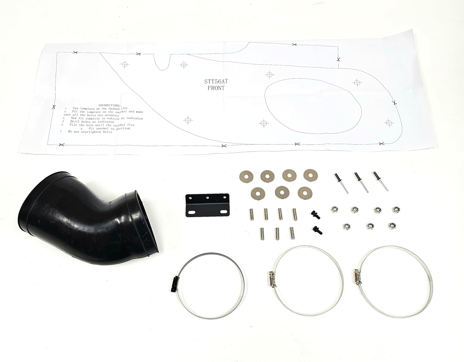 LEDIN Air Snorkel Kit Compatible For 2014 2015 2016 2017 2018 2019 2020 2021 Toyota Tundra Rolling Head V8 4.6 5.7 Offroad 4x4 Desert Water Crossing Flood