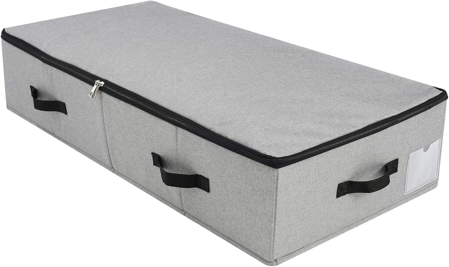 Omygarden Stoffunterbett-Aufbewahrungsbox, 90 × 42 × 18 cm, Dunkelgrau