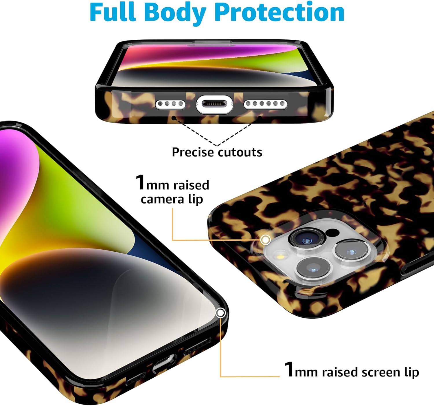 Casely iPhone 15 Pro Case | Shell Shocked | Tortoise Print | Compatible with MagSafe | Classic Ultra Slim Design