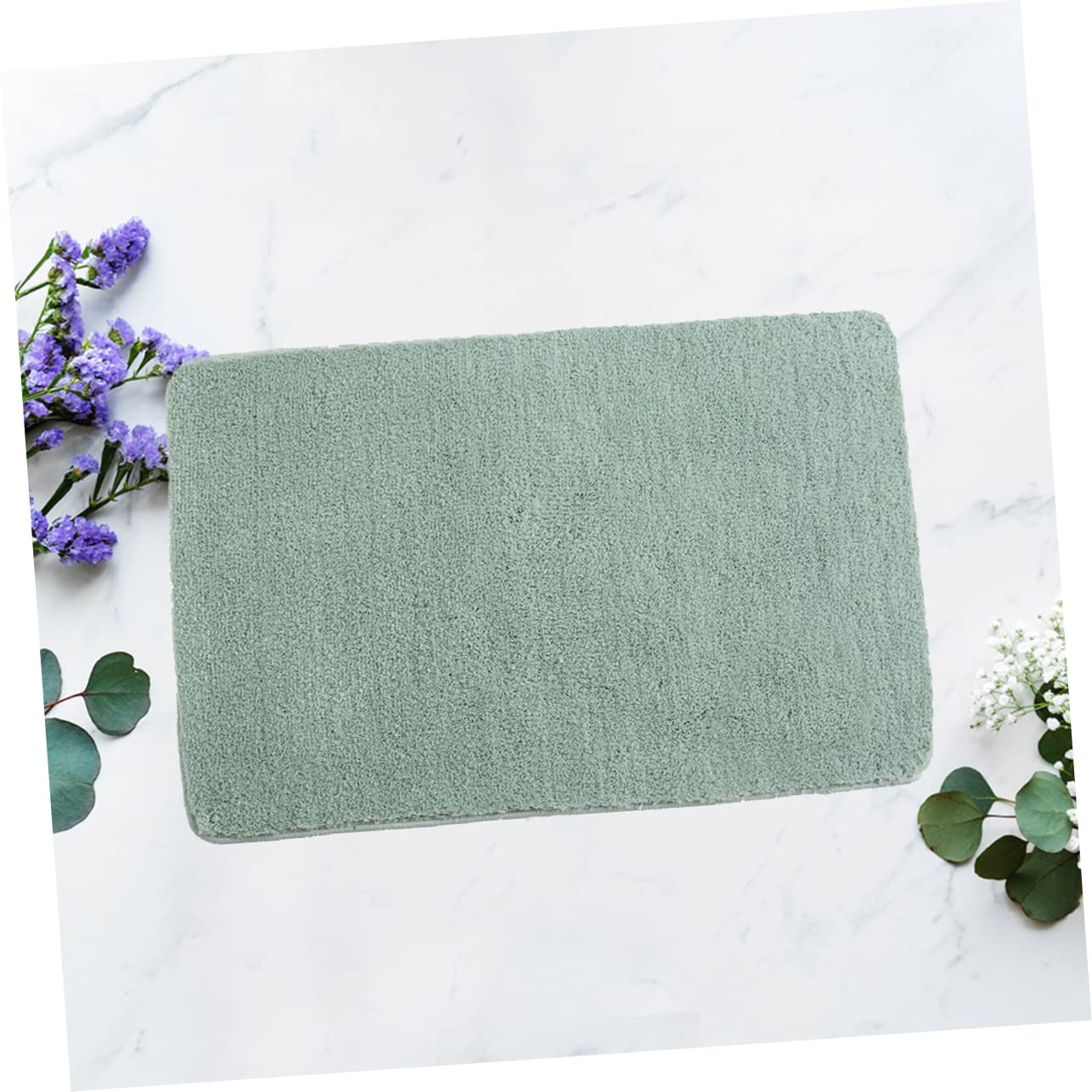 TOPBATHY Tappetino Antiscivolo Per Camera Da Letto Tappeto Assorbente Acqua Tappeto Morbido Verde Per Soggiorno Realizzato in Materiale Resistente Facile Da Pulire
