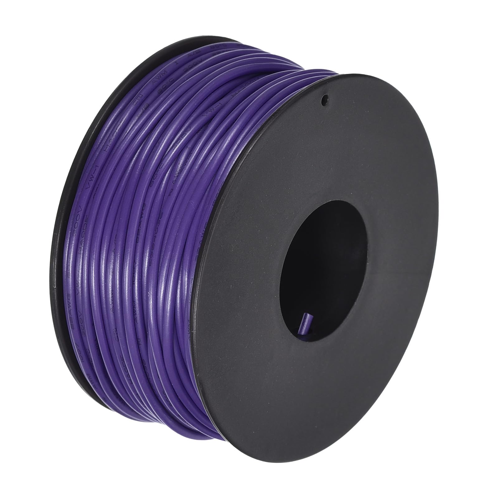 MECCANIXITY 22AWG Purple Stranded PVC Wire - 30M/100ft, UL1007 Tinned Copper for Internal Connecting Wire, Marine