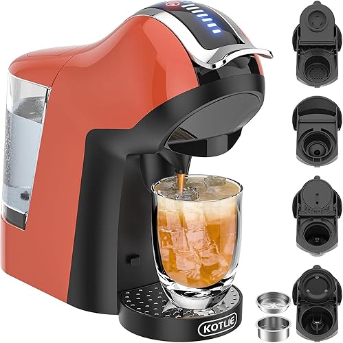 Espresso 5in1 Single Serve Coffee Maker, 19Bar Cappuccino&Latte Maker, Cold&Hot