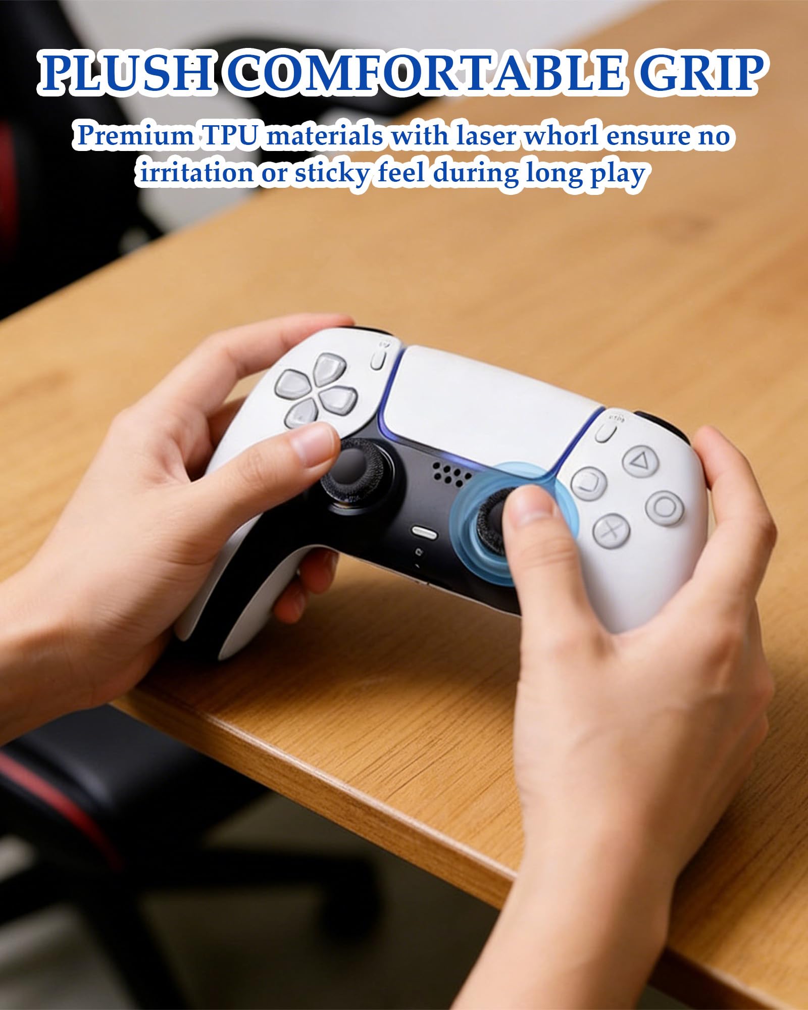 gommini joystick PS5 zestaw 10 sztuk, łatwe w instalacji, czarne, chroniące joysticki, szeroka kompatybilność, kompatybilne z kontrolerami PS4/PS5/PS5 Edge.