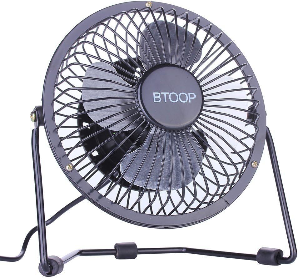 USB Fan Mini Personal Desk Fan, 4" (Black) Electronics