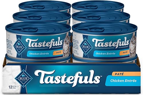Miniatura 17 de Blue Buffalo Tastefuls - Paquete variado de alimento húmedo natural para gatos, atún, pollo y pescado y camarones en hojuelas en salsa, latas de 5.5