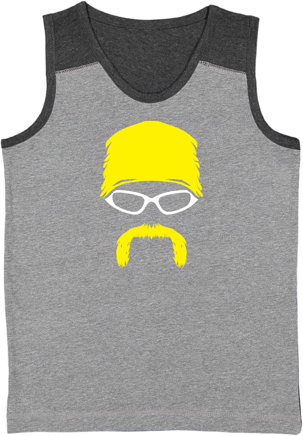 Iconic Wrestling Legend Bandana Mustache Youth Contrast Back Tank Top