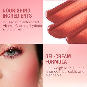 Liquid Highlighter Contour Blush Sticks Long-Lasting Waterproof Blush Makeup Natural Face Contouring Pen with Sponge Tip Buildable Contouring Bronzer Pack of 3