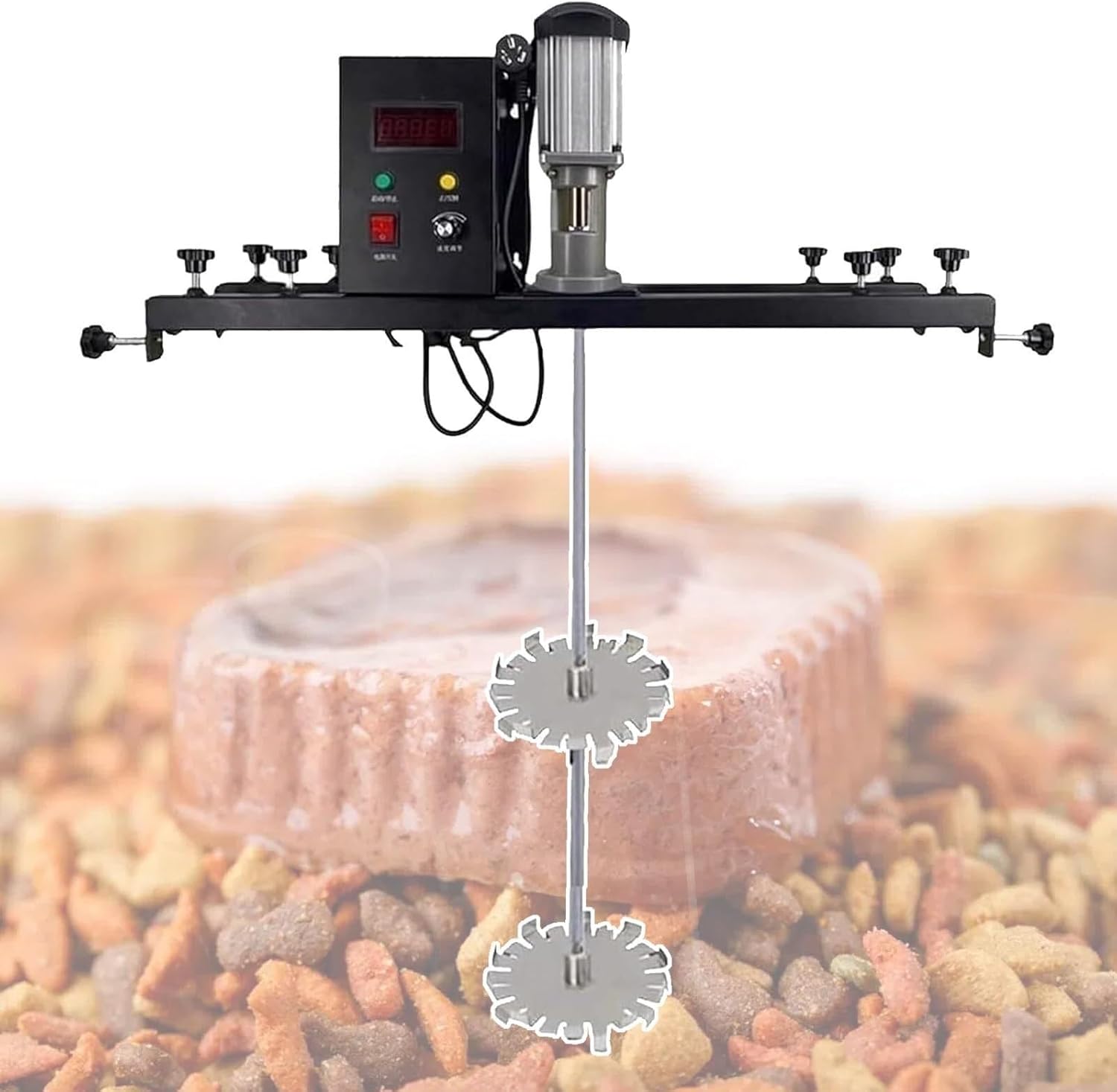 Electric Mixer, Electric Tank Mixer, with 72-120cm Adjustable Stand, Agitator for House Decoration, Painting(C)