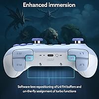 Vista 5 de 8Bitdo Ultimate 2C Bluetooth Controller for Switch/Switch 2 - Wireless Gaming Controller with Hall Effect Joysticks, 6-Axis Motion Control