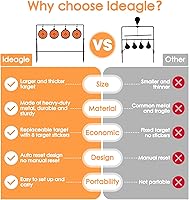 Vista 2 de Ideagle Blancos de Pistola de BB Objetivo Giratorio de Pellet de Metal Pesado para Calibre.177 .20