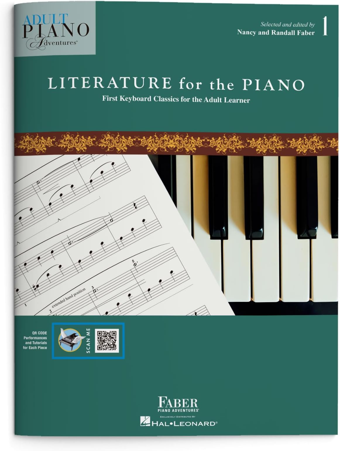 Adult Piano Adventures Literature for the Piano Book 1 - First Keyboard Classics for the Adult Learner (Book/Online Media)