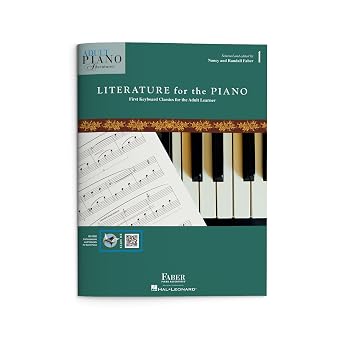 Adult Piano Adventures Literature for the Piano - Book 1 | First Keyboard Classics for the Adult Learner | Classical Piano Repertoire Method Book with QR Code Online Resources | Faber Piano Method