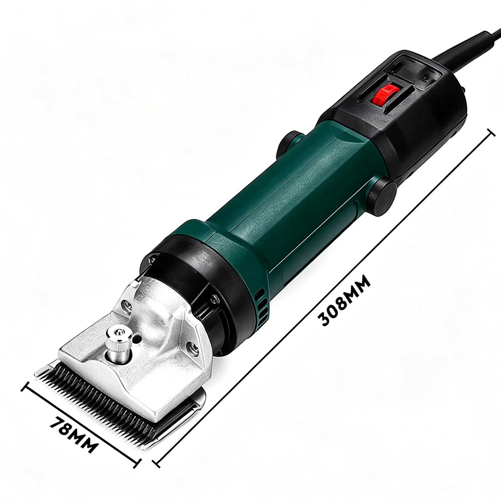 Cortadora Eléctrica para Caballos 690W Esquiladora para Ganado con Ajuste de 6 Velocidades 2800rpm Ancho de Hoja 78mm Recortadora Profesional Equina para Caballos Ovejas Ganado Mascotas Blue