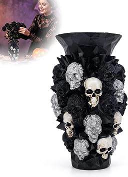 Skull Vase, Gothic Skull Vases for Flowers, Goth Vase