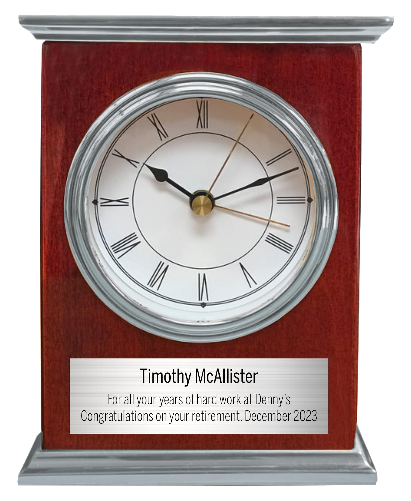 Amazon.com: Personalized Clock with Alarm for Desk or Shelf - AA