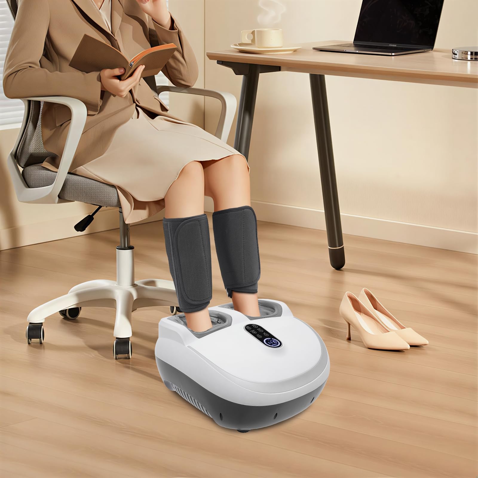 Fußmassagegerät 60W 5 Modi 9 Stufen Heizung Mit Fernbedienung Airbag