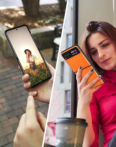 Miniatura 8 de Suzii Funda de piel sintética para Motorola Razr 2023, carcasa de policarbonato duro ultrafina, duradera, funda protectora para Moto Razr 2023