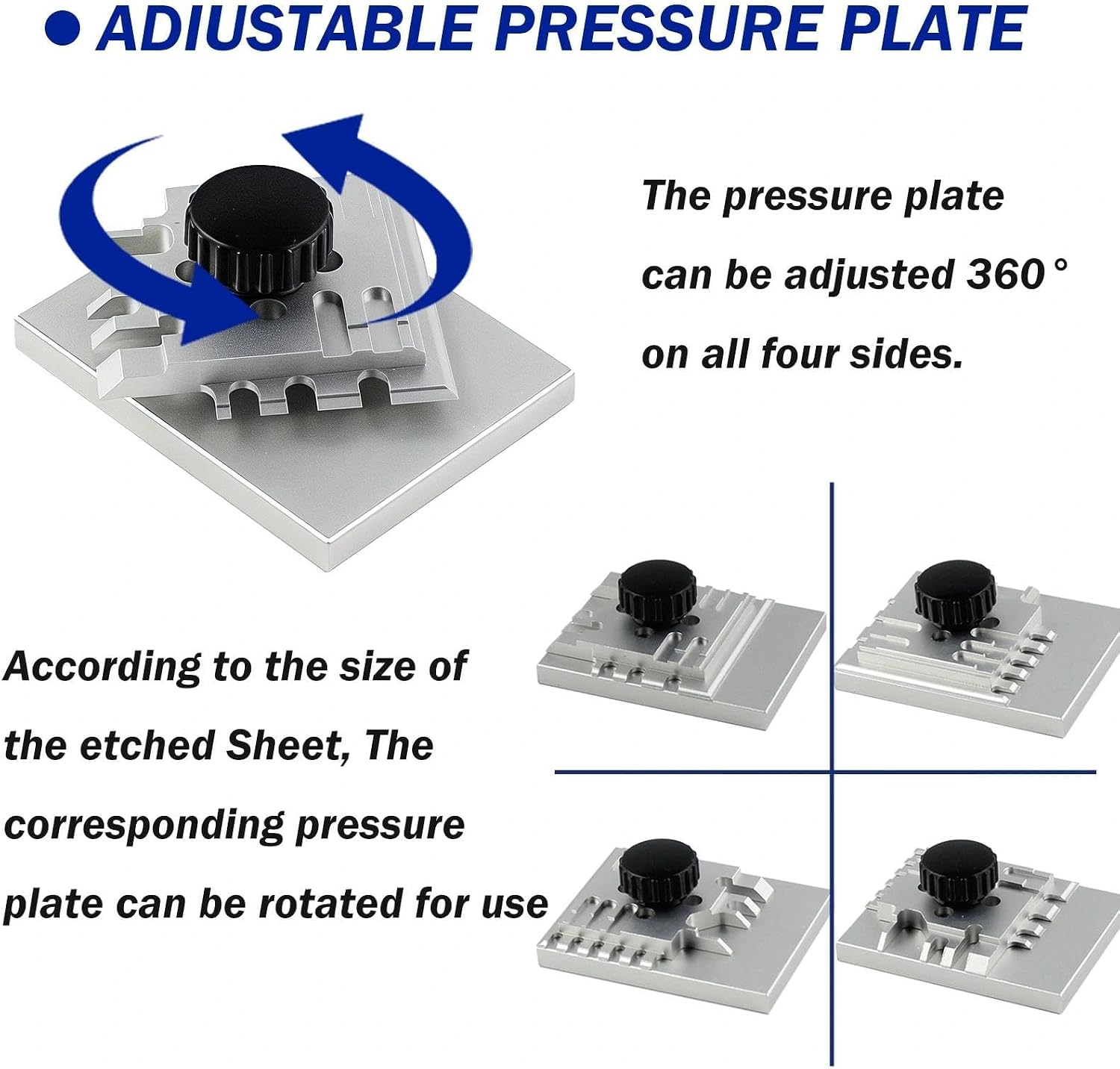 Photo Etch Bender for Model Tools – Metal Etching Sheet Bending Tool with 360° Adjustable Plate, DIY Hobby Accessory for Precise Z/U-Shaped Bends