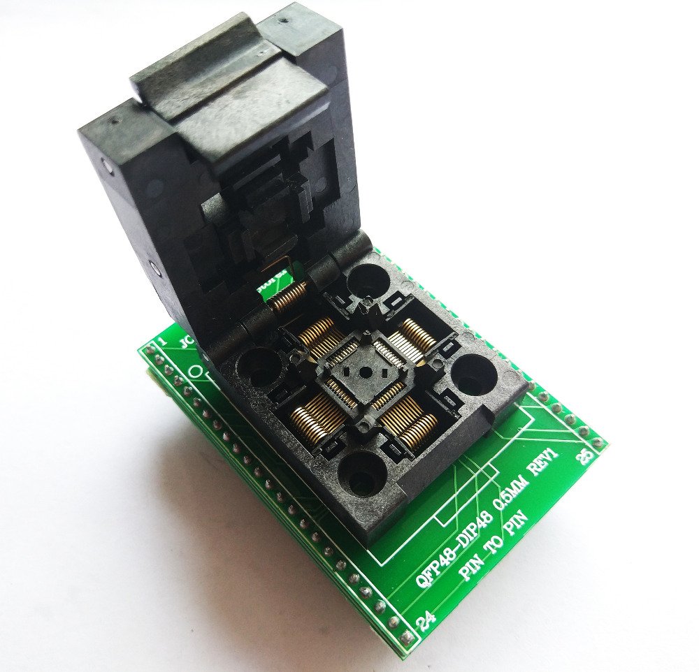 QFP48 Auf DIP48 Adapterbuchse – Zum Programmieren & Testen Von Chips, Praktisch Für Ingenieure