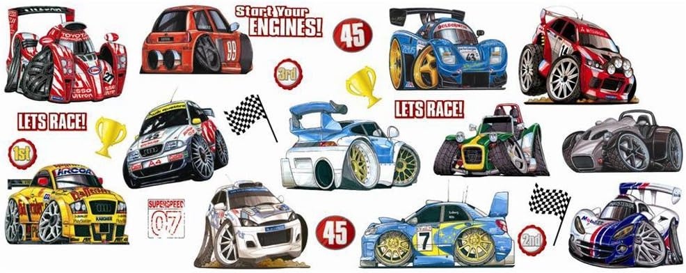 Fun4WallsSAKARZ Kool Karz Wall Stickers