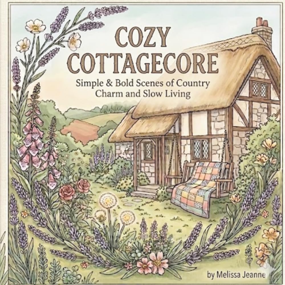 Cozy Cottagecore: Simple & Bold Scenes of Country Charm and Slow Living
