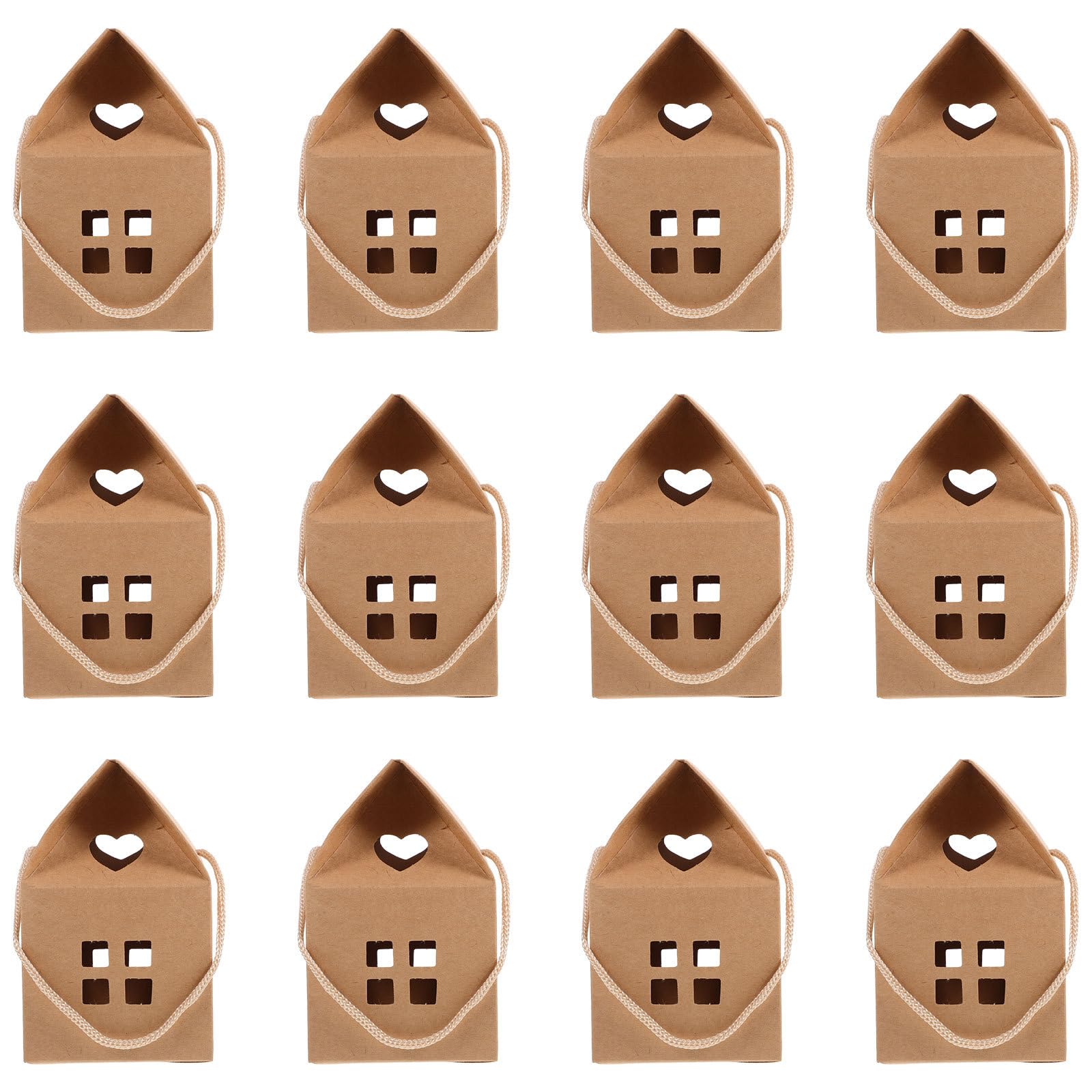 Boîtes à dragées de maison au design unique HAPINARY en carton rigide pour réceptions raffinées - 8
