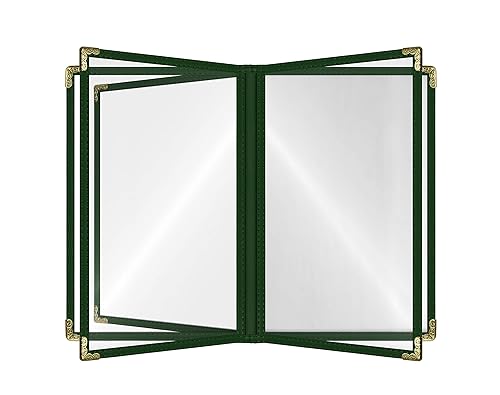 Miniatura 214 de Goodsmart - Fundas para menú de restaurante, paquete de 25 unidades, color negro, 2 vistas, soportes para menú de carga superior, cubiertas