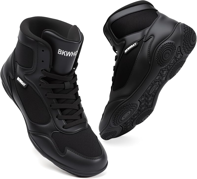 Zapatos de lucha para hombres, zapatos de boxeo para hombres, botas de lucha profesional, zapatos de levantamiento de pesas de alta calidad para Fitness, zapatos de levantamiento de pesas