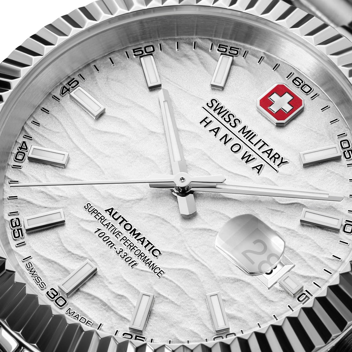 Swiss Military Hanowa Męski automatyczny zegarek Master Diligenter średnica 41 mm data szafirowe szkło