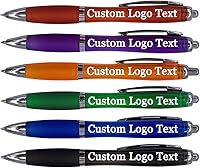 Vista 9 de Bolígrafos personalizados con nombre, logotipo de texto personalizado, retráctiles, bolígrafos personalizados para iglesia, oficina, negocios, 100