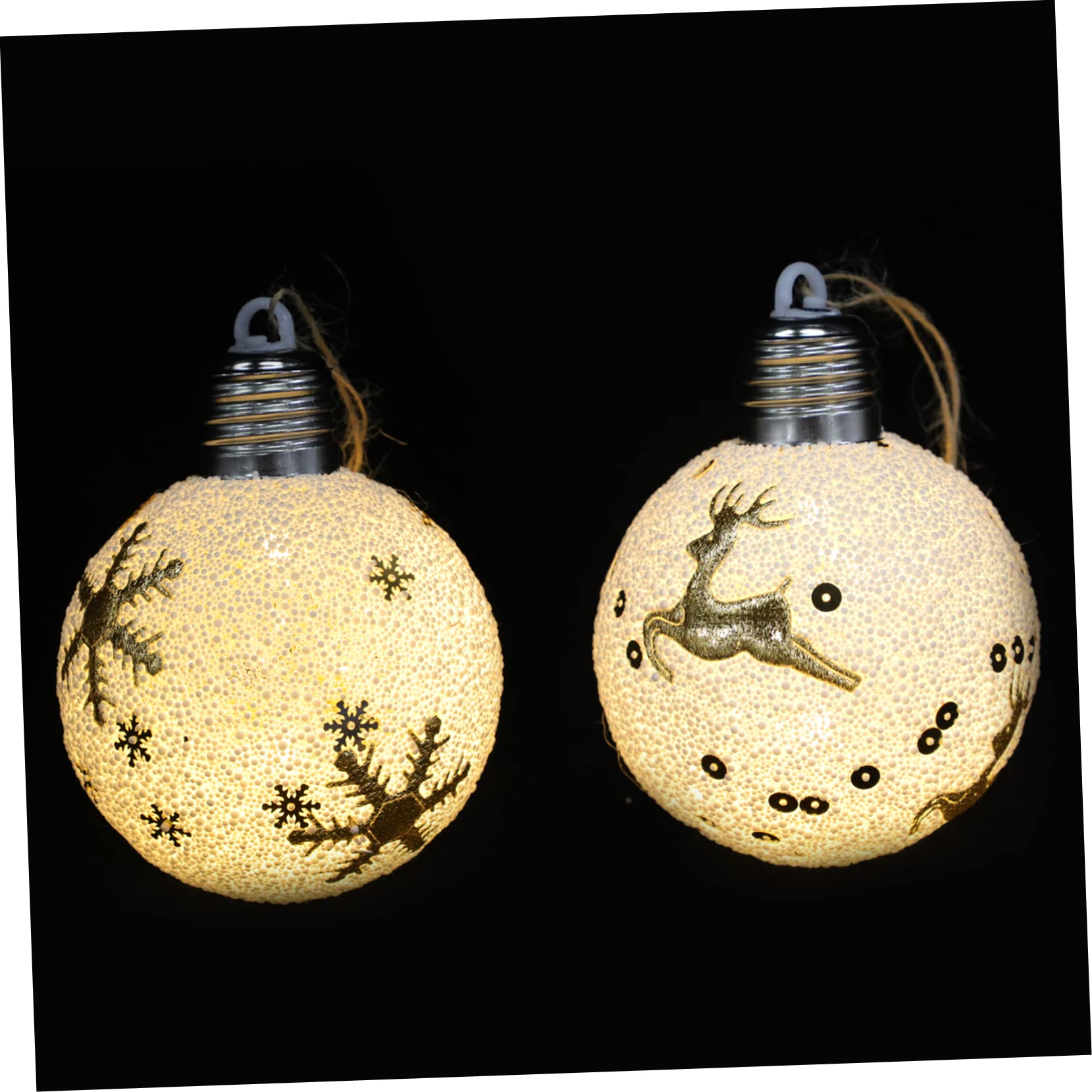 LABRIMP 8piezas Adornos Colgantes Luminosos para Árbol De Navidad Decoración Navideñas Aleatorio