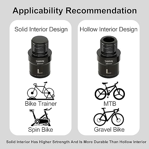Miniatura 2 de Thinvik Extensores de pedal de bicicleta, espaciador de pedal extendido de aleación de titanio para pedales de bicicleta de 916 pulgadas,