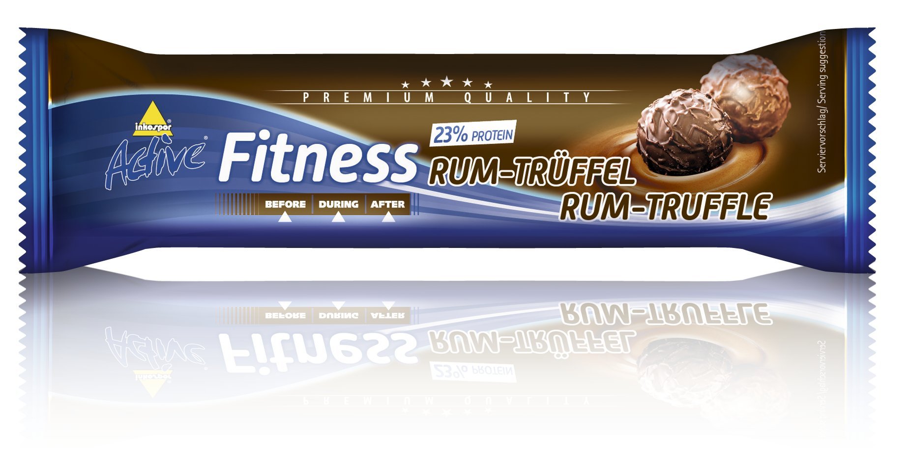 inkospor Active Fitness Riegel Rum-Trüffel | 24 x 35 g | Energie-Snack | natürliche Aromen | Made in Germany